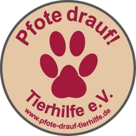 Logo von Pfote drauf Tierhilfe e.V.