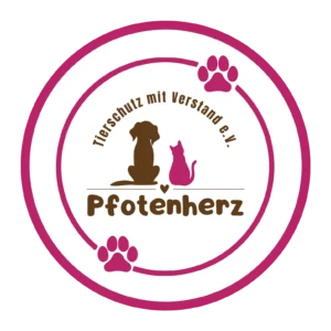 Logo von Pfotenherz-Tierschutz mit Verstand e V