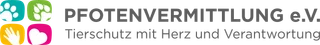 Logo von Pfotenvermittlung e. V. - Tierschutz mit Herz und Verantwortung
